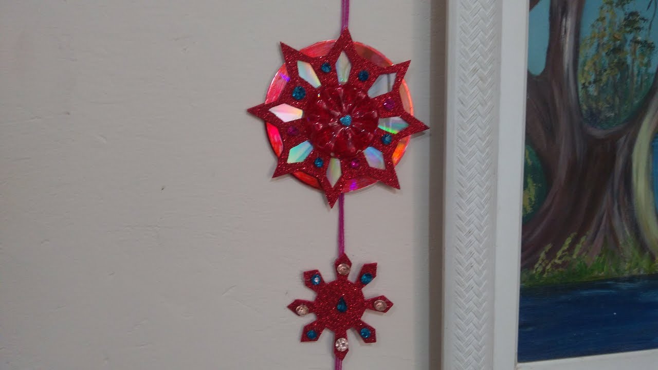 Mandala decorativa # reciclagem de CD velho / Room Decor