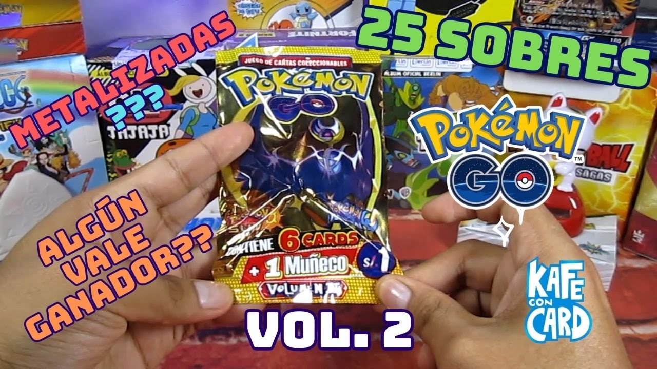 Pokemon Go Vol 2 - 3 reyes, Apertura de un paquetón de 25 sobres.