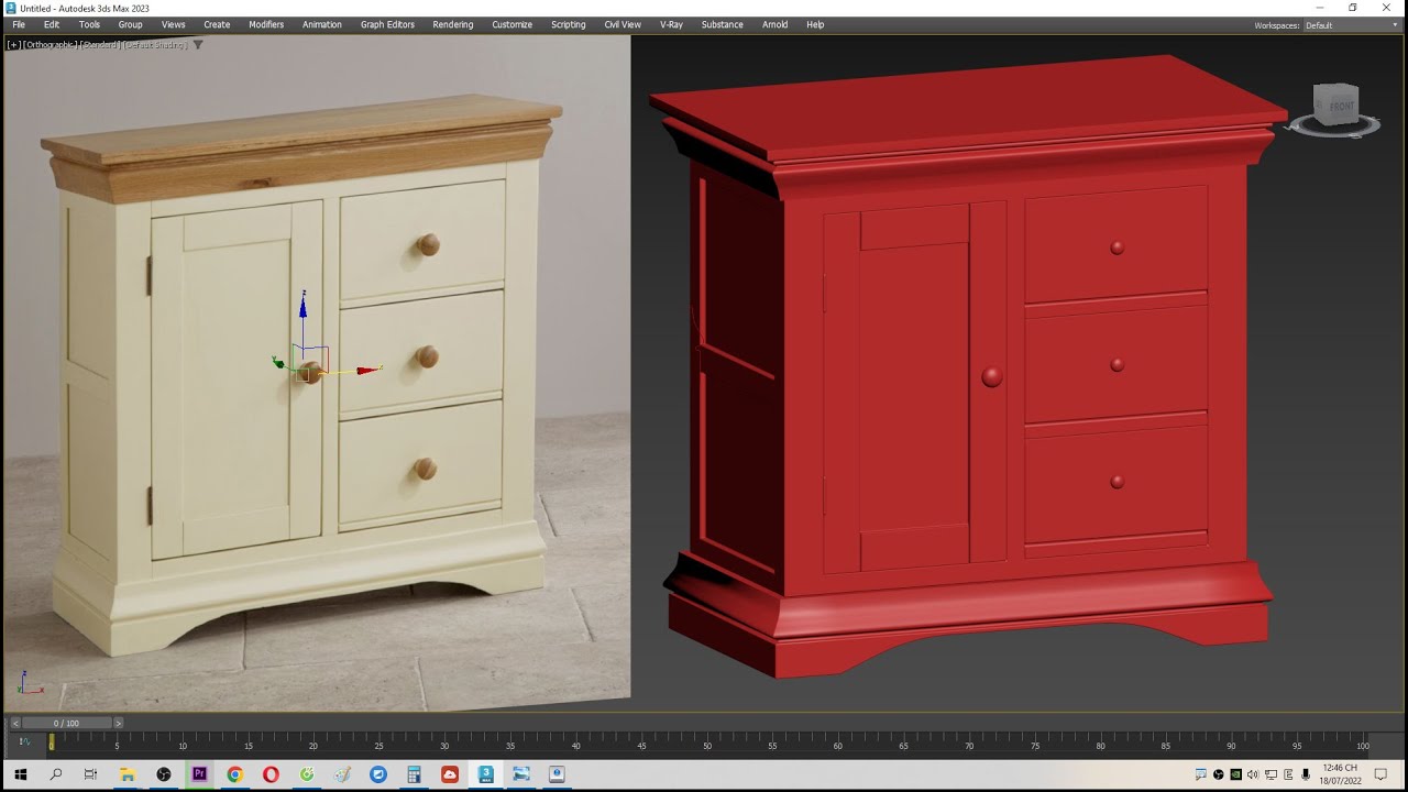 ♛ Lệnh Bevel Profile Trong 3Ds Max | Học 3Ds Max Cơ Bản Online .B30