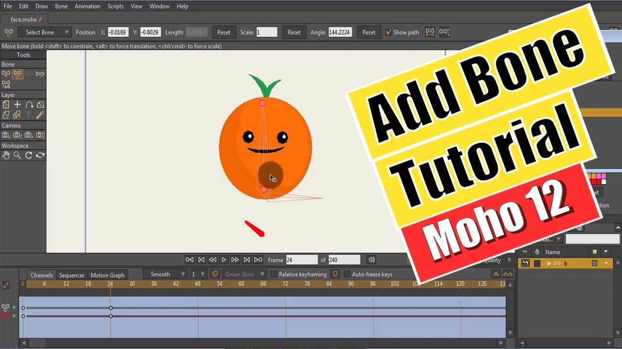 Moho add bone rigging tutorial