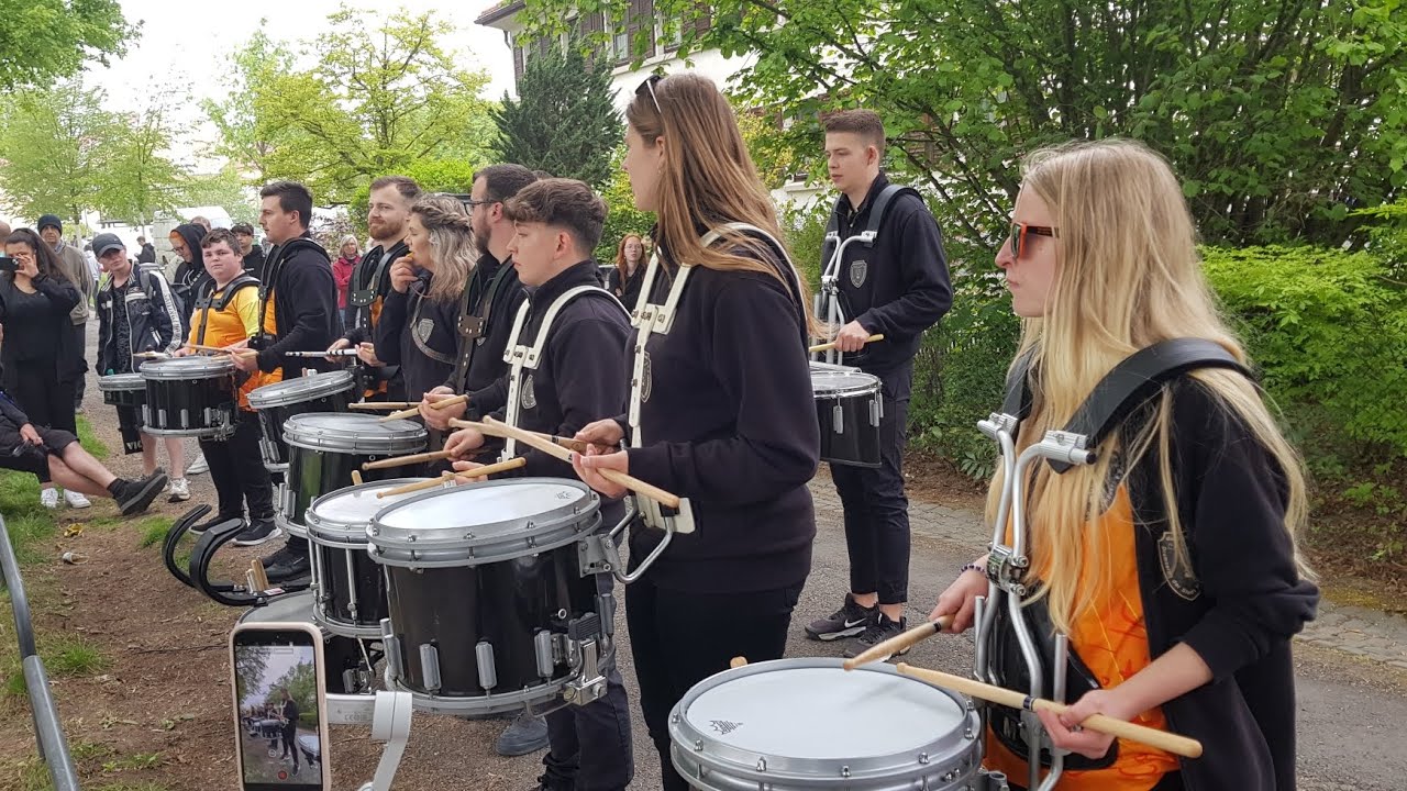 3.5.24 Drumcorps der Stadt mühlhausen beim 20. Röblinglauf im MHL Thüringen!