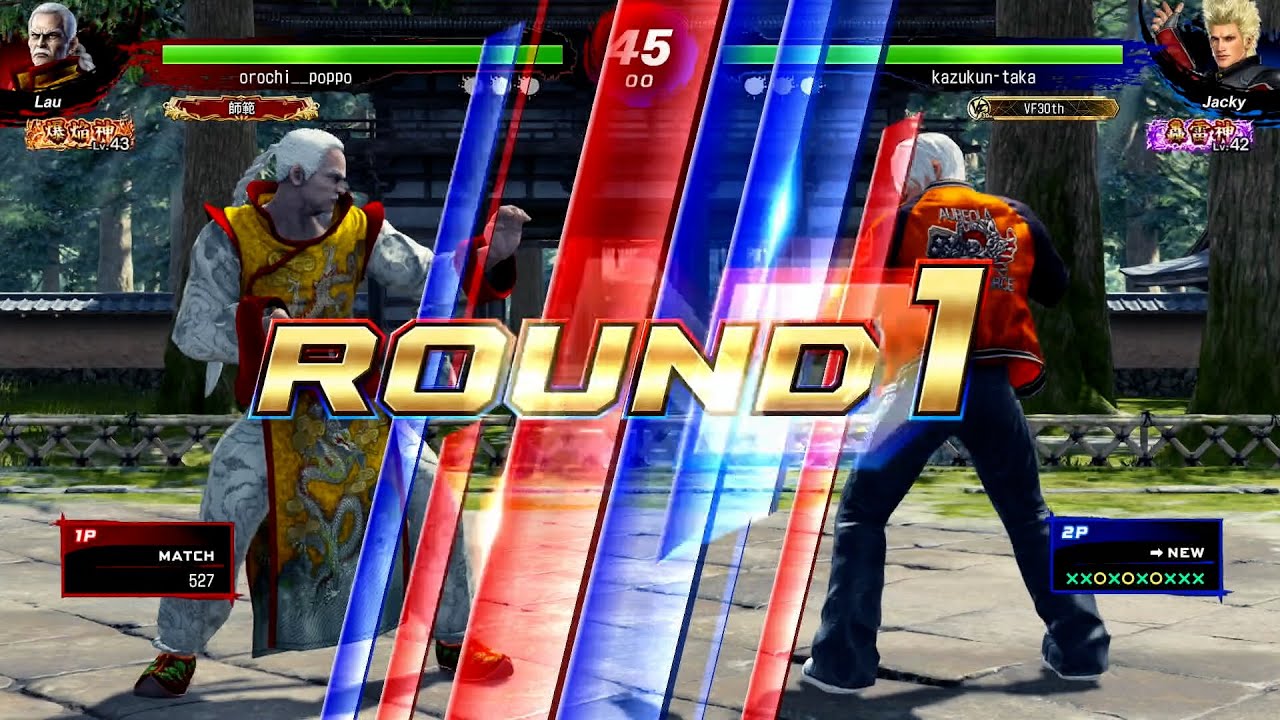 【VFes / VF5us 高段位戦】 爆焔神 ラウ VS 轟雷神 ジャッキー