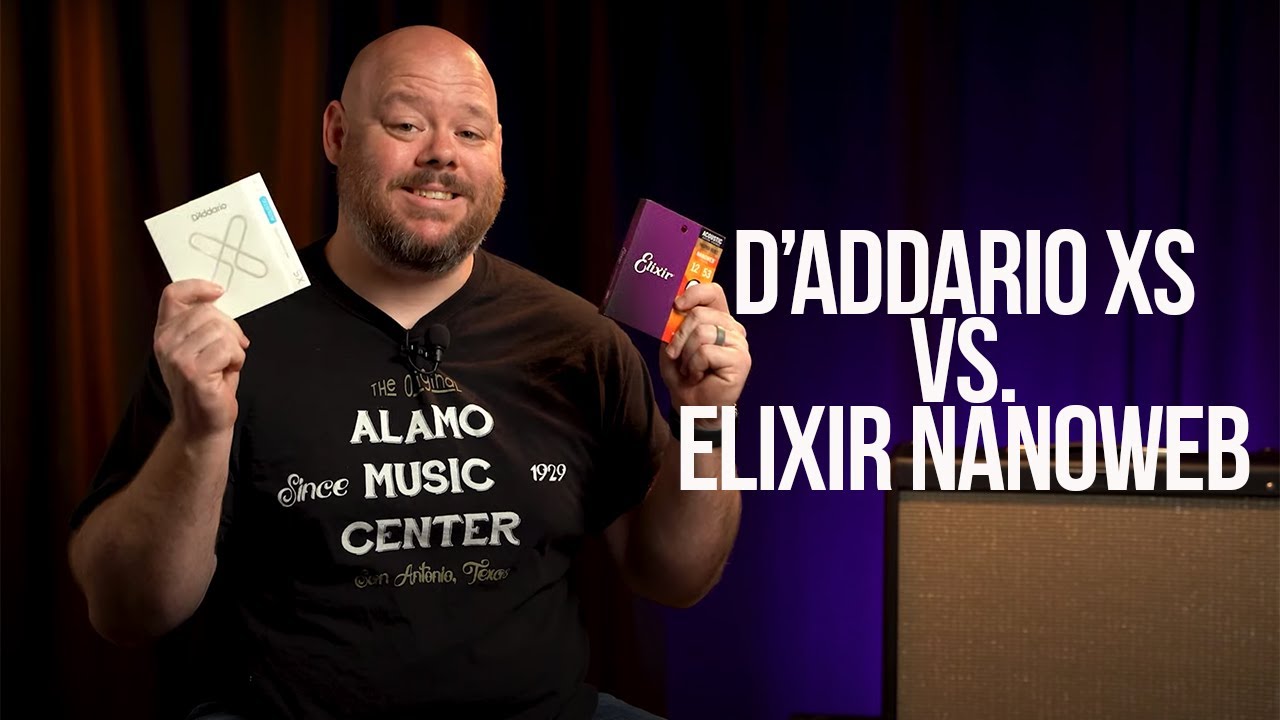 Струны с покрытием для акустической гитары: D'Addario XS против Elixir Nanoweb