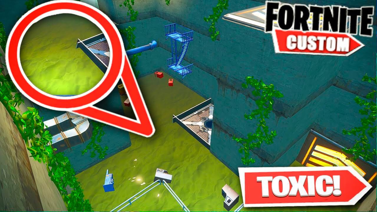 Fortnite UNDERWATER Portal 2.. FLOODED Lab Escape room (Fortnite Creative Mode)
