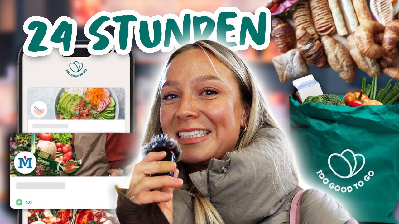 1 TAG nur Essen von TOO GOOD TO GO 😨| CARAMELLA