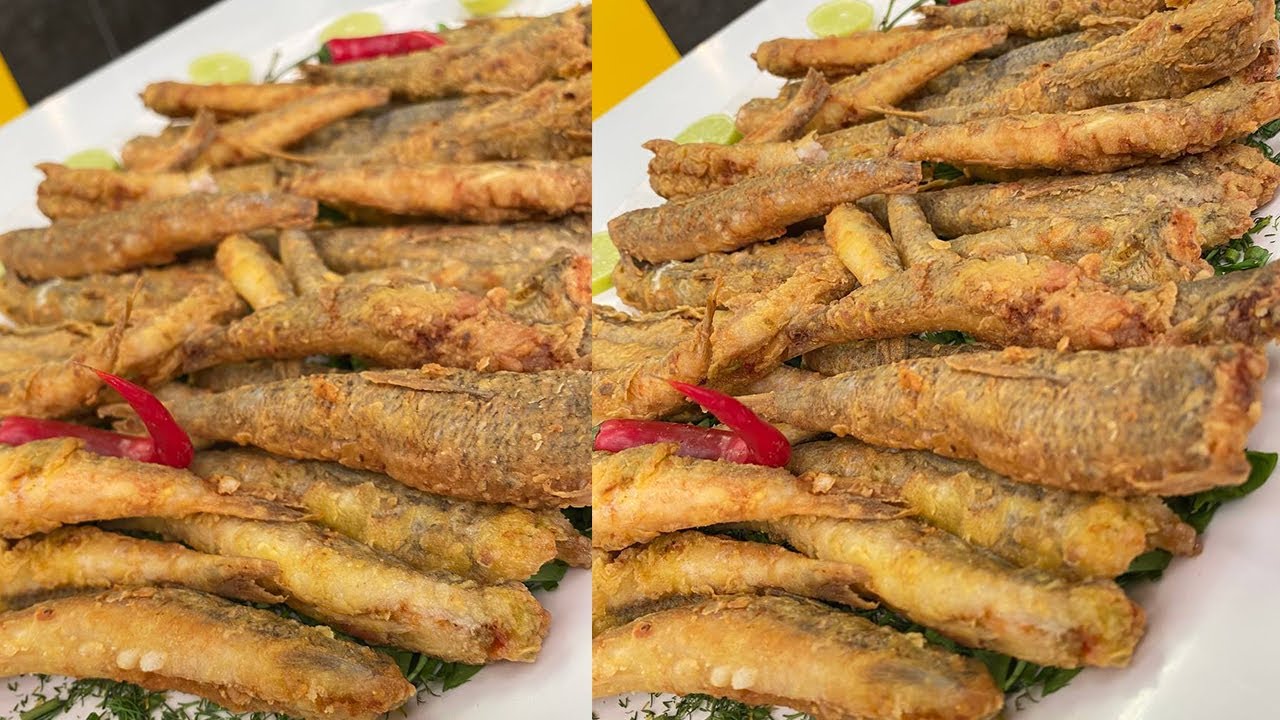 طريقة عمل سمك مكرونة مقلي | العزومة مع الشيف فاطمة أبو حاتي