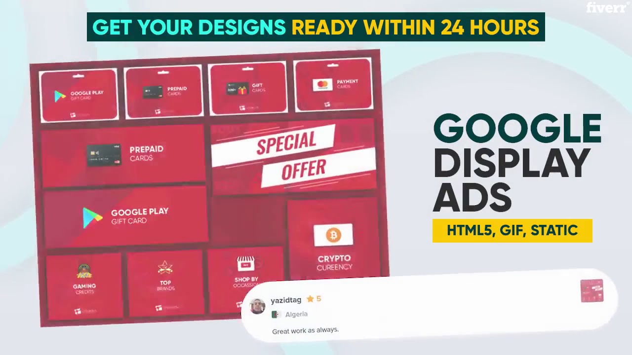 Create responsive and creative google display ads - Best Web Banners service