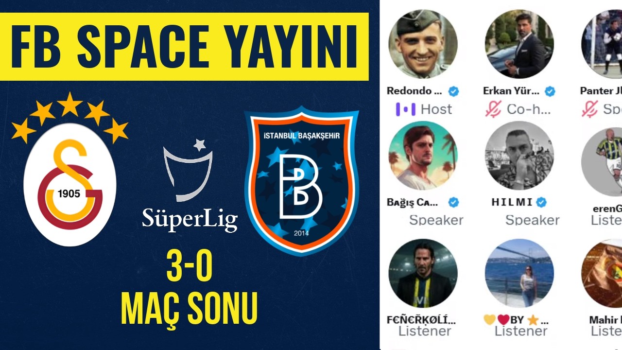 Galatasaray 3-0 Başakşehir Maç Sonu | Fenerbahçe Space Odası