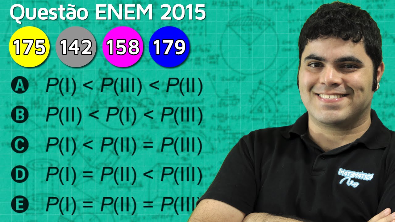 ENEM 2015 Matemática #44 - Probabilidade de Sortear Atleta Dopado (questão difícil)