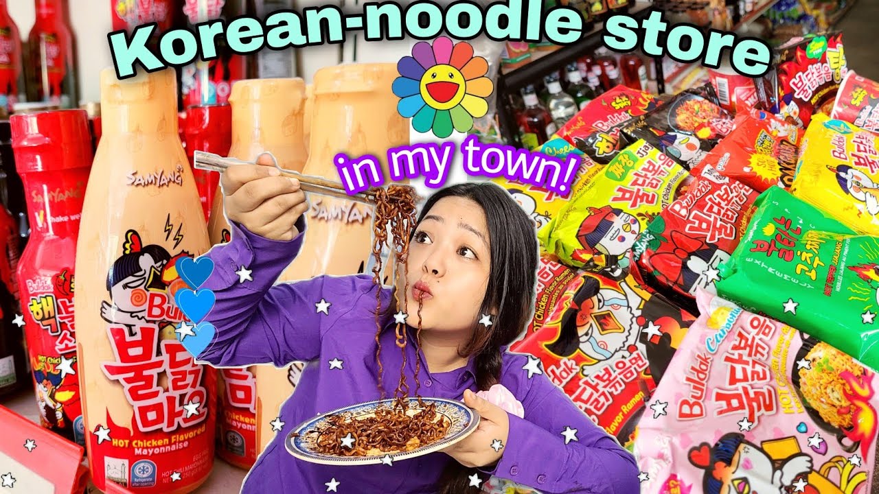 Korean Noodles store in my small town 🍜/ Story time with Pooh (encounter with drunkard)😥/Sunday vlog