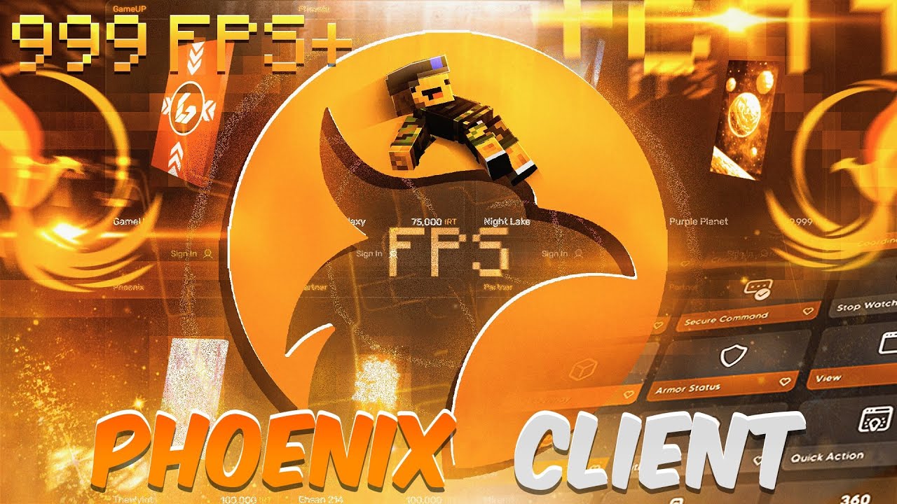 PHOENIX CLIENT é o MELHOR CLIENT para PVP e AUMENTA FPS *pirata e original*