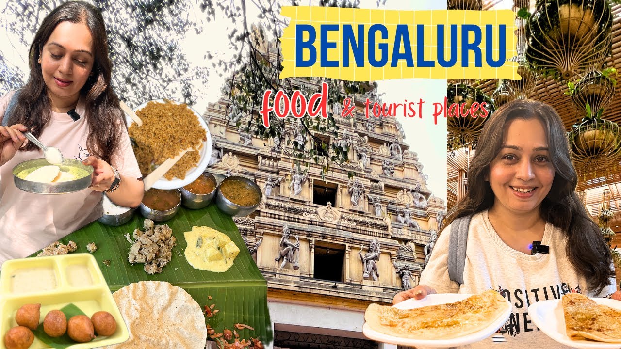 Famous BENGALURU Food, Tourist Places, new Terminal 2 Bangalore Airport, Ayurvedic Spa ~ vlog