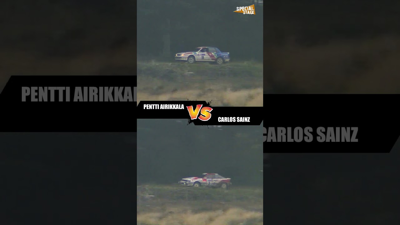 Pentti Airikkala Vs Carlos Sainz on the 1989 RAC Rally