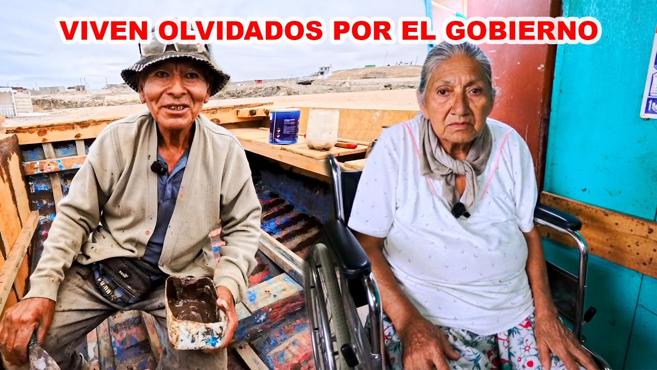 PAREJA de ANCIANOS con discapacidad SOLOS Y olvidados. Tio CHINO Y Do&ntilde;a MAR&Iacute;A.
