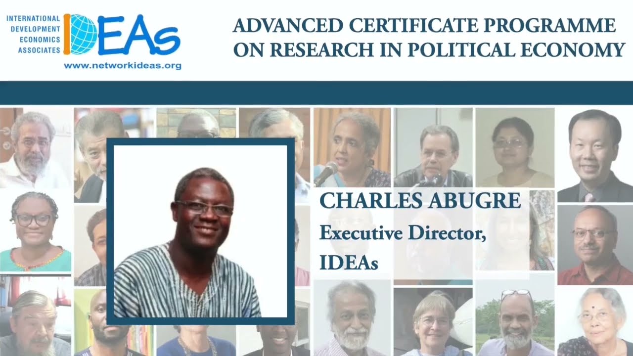 Charles Abugre (Executive Director, IDEAs) speaks about the Advanced Certificate Programme