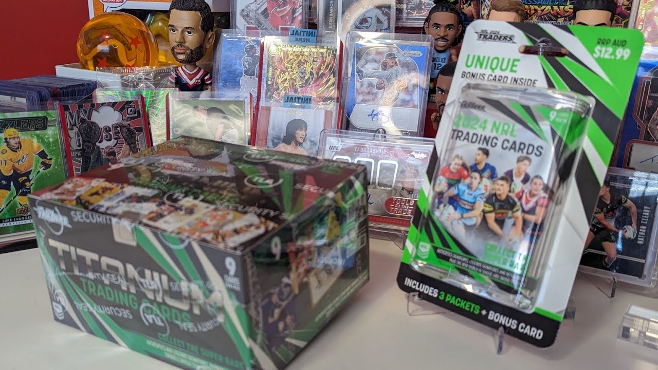 NRL cards review 2024 titanium box opening 