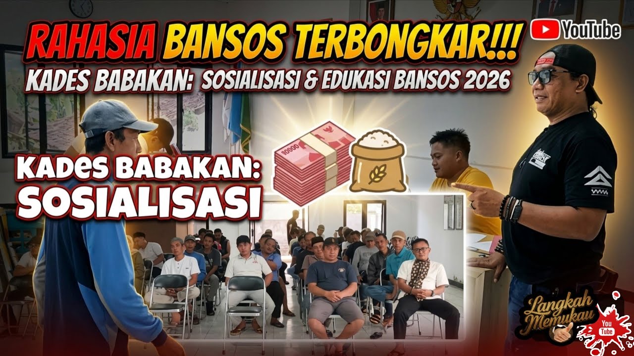 Kades Babakan sosialisasi DTSEN diaula desa Babakan 