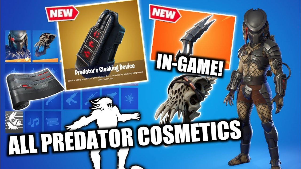 Fortnite | *NEW* LEAKED PREDATOR Skin Set In-Game Showcase! (Jungle Hunter Set) [v15.21 Update]