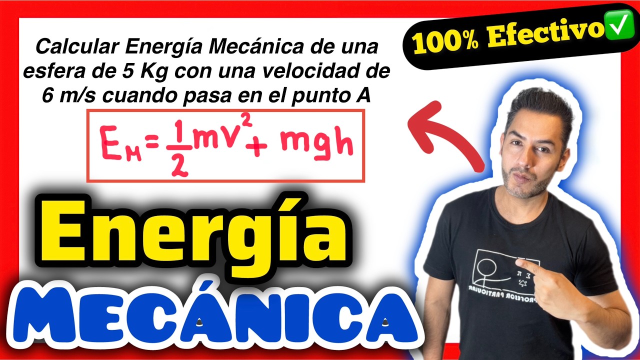 ✅ENERG&Iacute;A Mec&aacute;nica Ejercicio [𝘼𝙥𝙧𝙚𝙣𝙙𝙚 𝙚𝙣 5 𝙢𝙞𝙣𝙪𝙩𝙤𝙨😎​🫵​💯​] F&iacute;sica