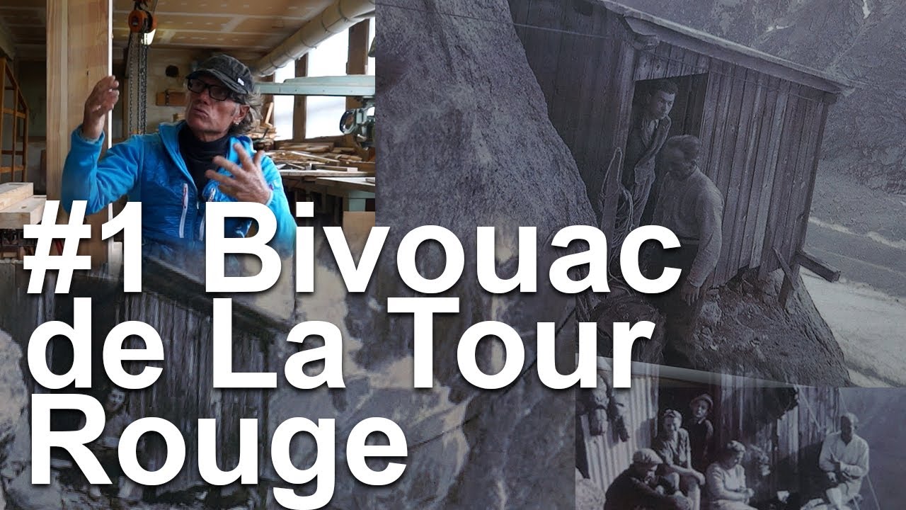 #1 Bivouac de la Tour Rouge reconstruction l'Envers des Aiguilles de Chamonix Mont-Blanc montagne