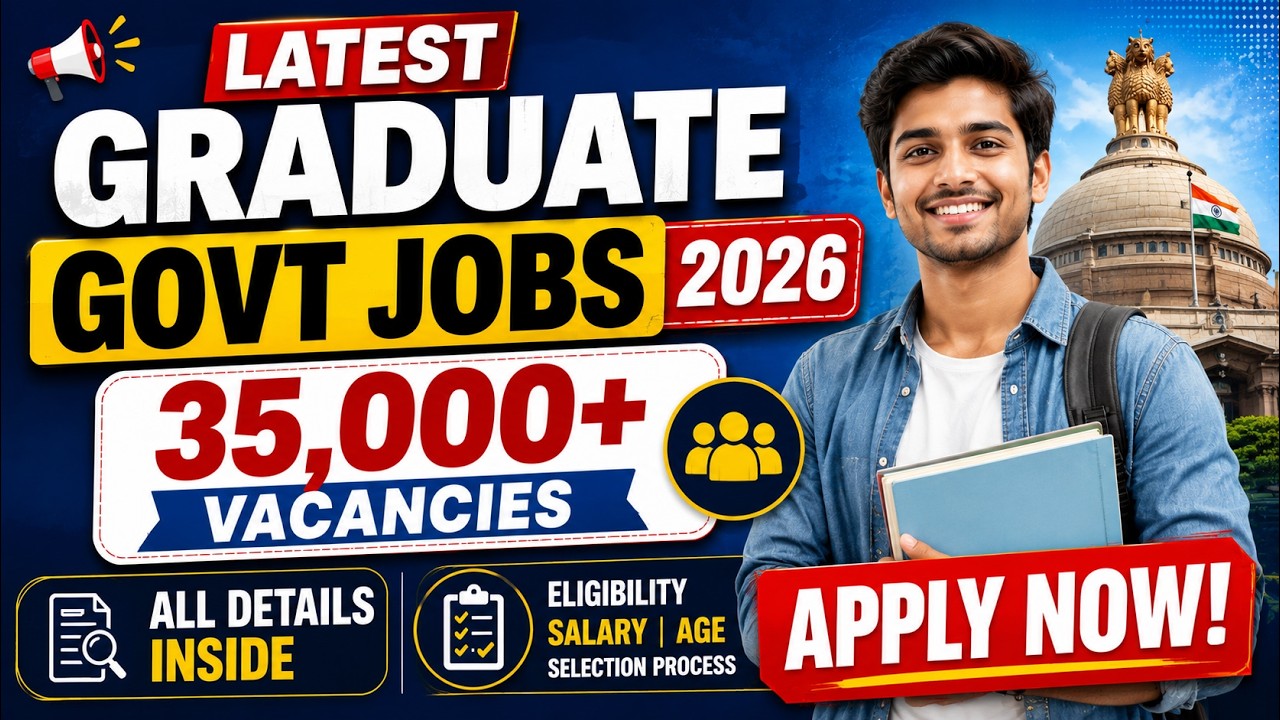 Latest Graduate Govt Jobs 2026 | 35,000+ Vacancies | Top 10 July Recruitment Updates
