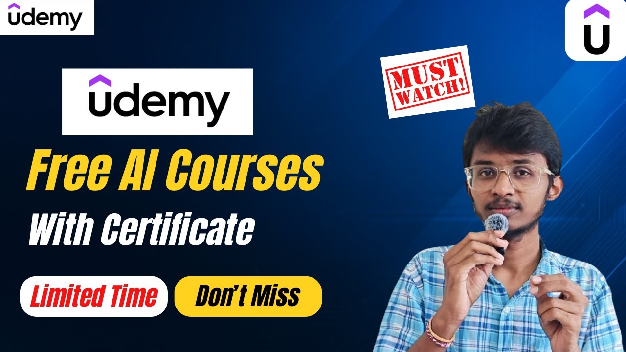 Бесплатные курсы Udemy с сертификатом (пожизненный доступ) | Изучайте ИИ БЕСПЛАТНО!