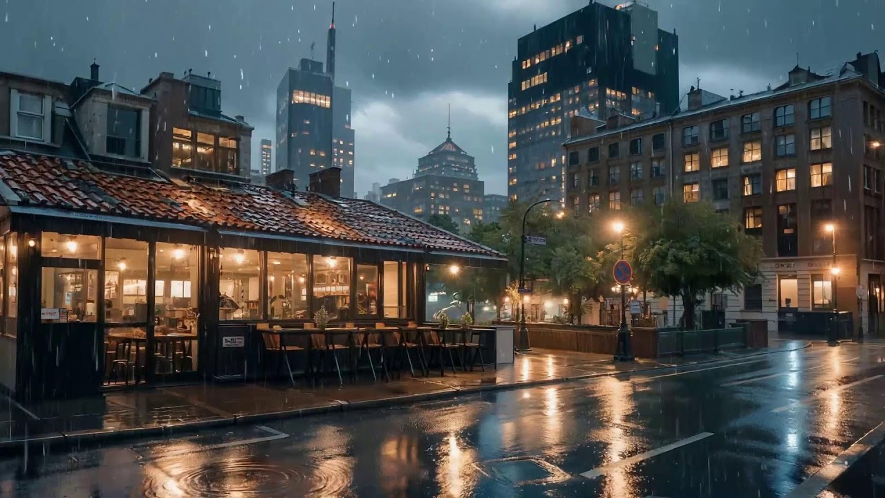 Fall Asleep Instantly 🌧 | Heavy Rain & Thunder on Rooftop – Deep Sleep & Insomnia Relief