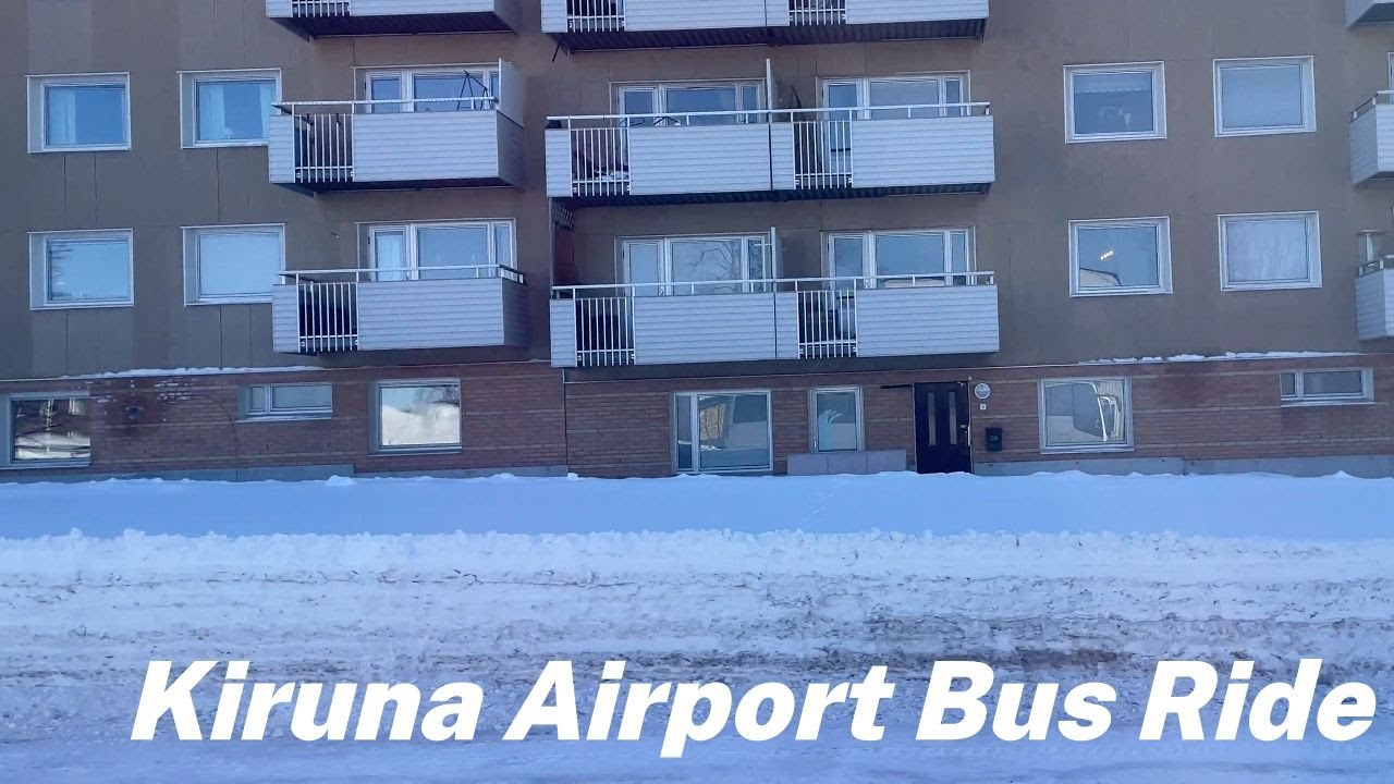 Riding Kiruna's Airport Bus.