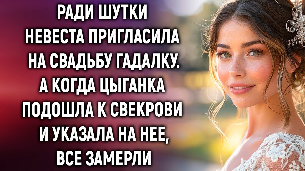 Ради шутки невеста пригласила на свадьбу гадалку. А когда цыганка подошла к свекрови…