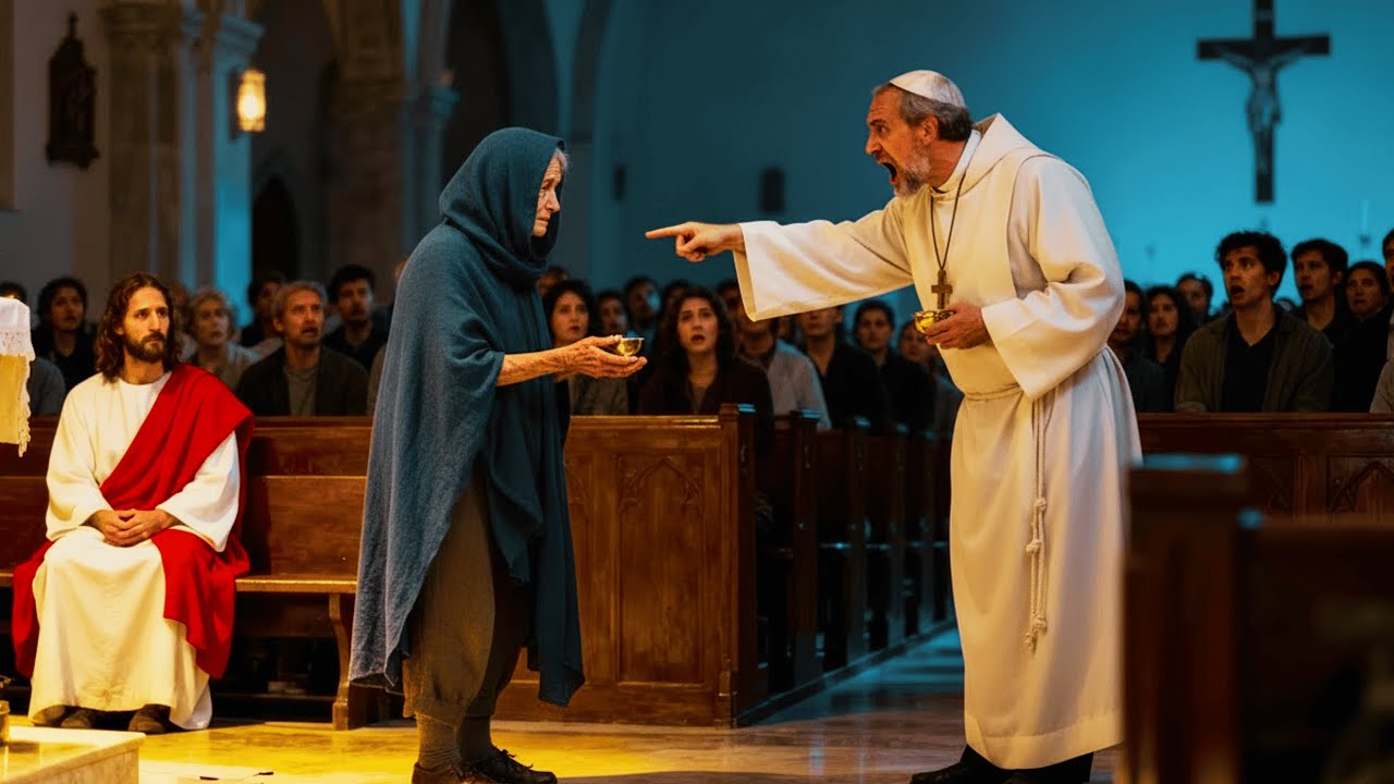 JESÚS HIZO PAGAR AL CURA QUE HUMILLÓ A UNA ANCIANA EN LA MISA Y NADIE PUDO CREER LO QUE PASÓ
