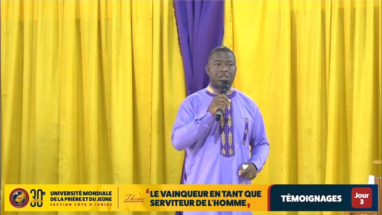 UMPJ-C&Ocirc;TE D'IVOIRE 30e EDITION : TEMOIGNAGE DU FRERE DEGOUA WILSON CLAVER