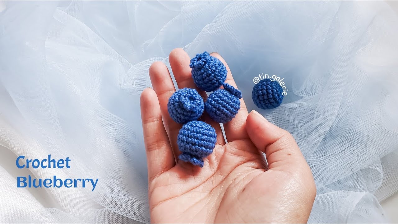 Crochet Blueberry | Crochet Amigurumi Blueberry | Crochet Blueberry fruit | free crochet pattern