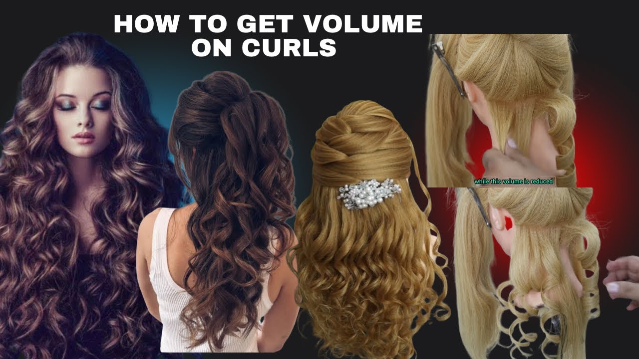 How to get volume on curls for wedding / volume curls for wedding hairstyle 