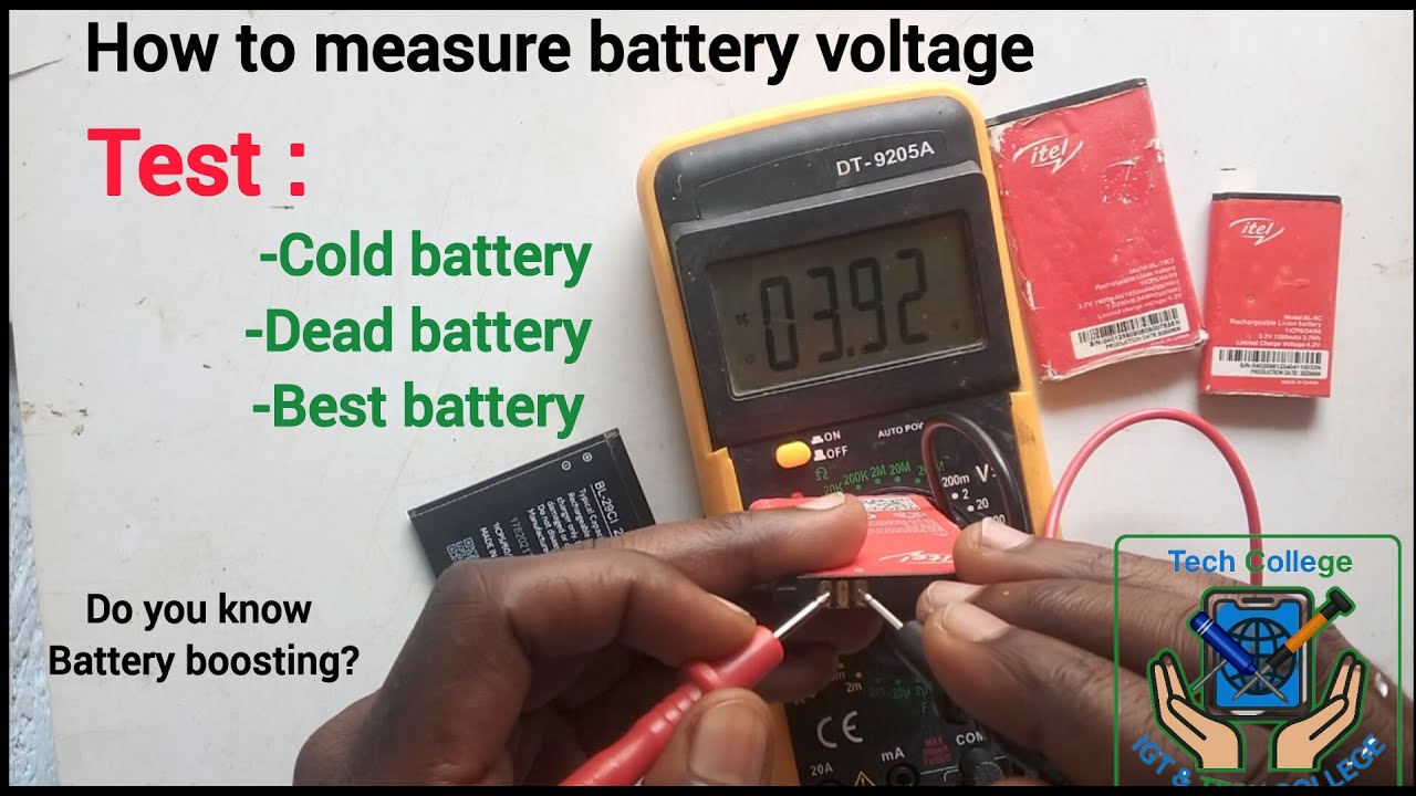 Multimeter Guide: Test Mobile Battery Voltage | Know Good vs Dead Battery | voltage Measurement