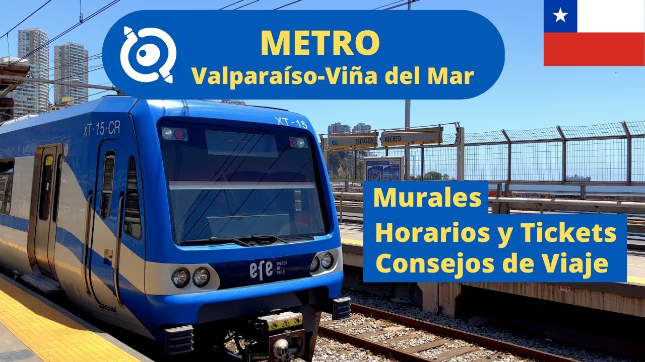 Cómo Funciona el Metro de Valparaiso-Viña del Mar | Chile (Consejos)