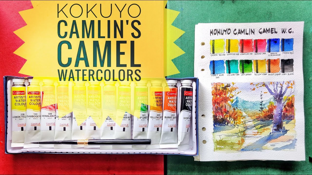 Это лучшая в Индии акварель Kokuyo Camlin Camel (в сравнении с другими брендами)