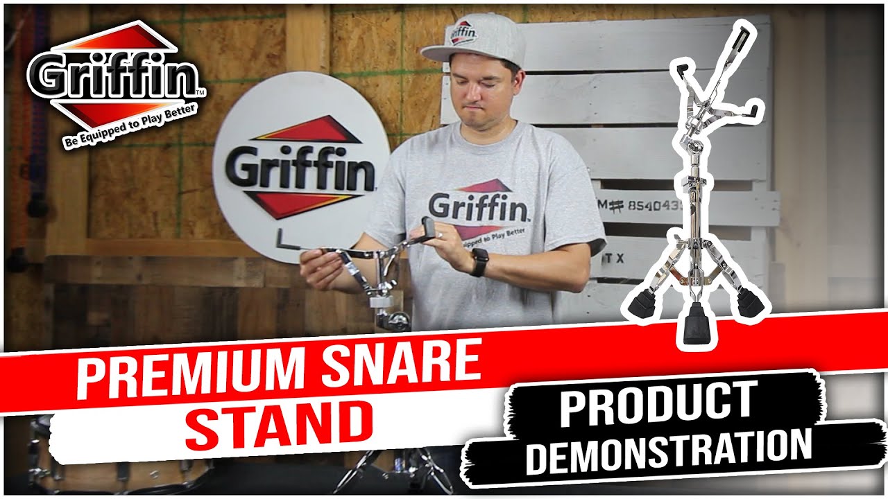 Premium Snare Drum Stand by Griffin Model #SM-S440 - Product review and Demonstration