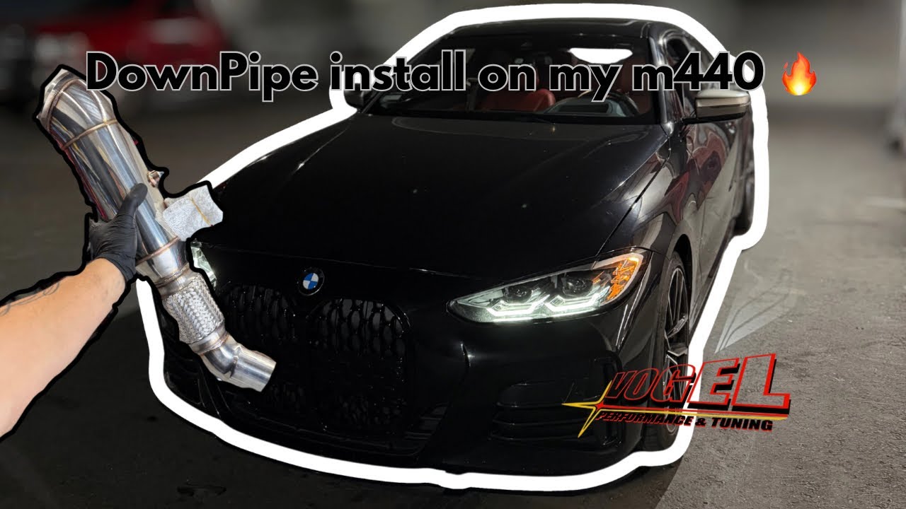 DownPipe install on my M440i! With SOUND clips 