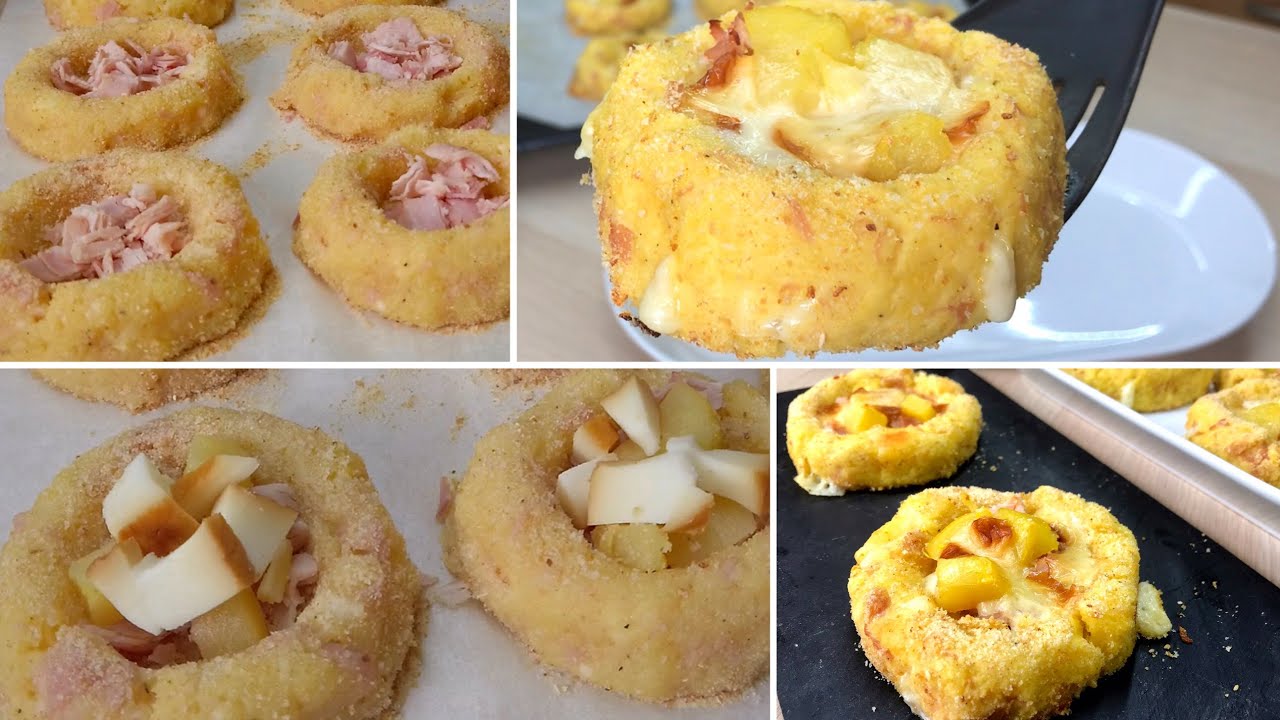 PATATE CONDITE PROSCIUTTO E FORMAGGIO AL FORNO ricetta facile SEASONED POTATOES HAM AND CHEESE