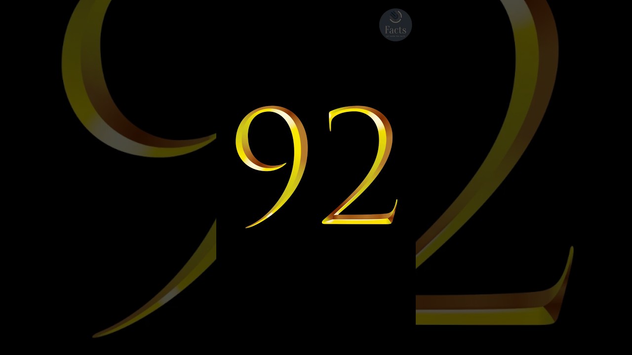 Facts About Number 92 #shorts #facts &lrm;@thehomeoffacts&nbsp;
