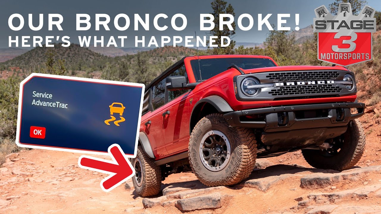 Our New Bronco Already Broke! / Busted Axle Bearing & Service AdvanceTrac Error