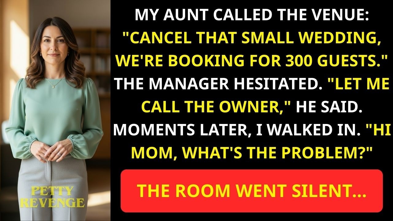 They Canceled My Wedding Venue for My Cousin's Party—The Venue Owner Said 