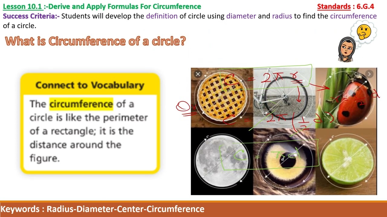 Grade 7 HMH Into Math_Lesson 10-1 Derive and Apply the  Formulas for Circumference