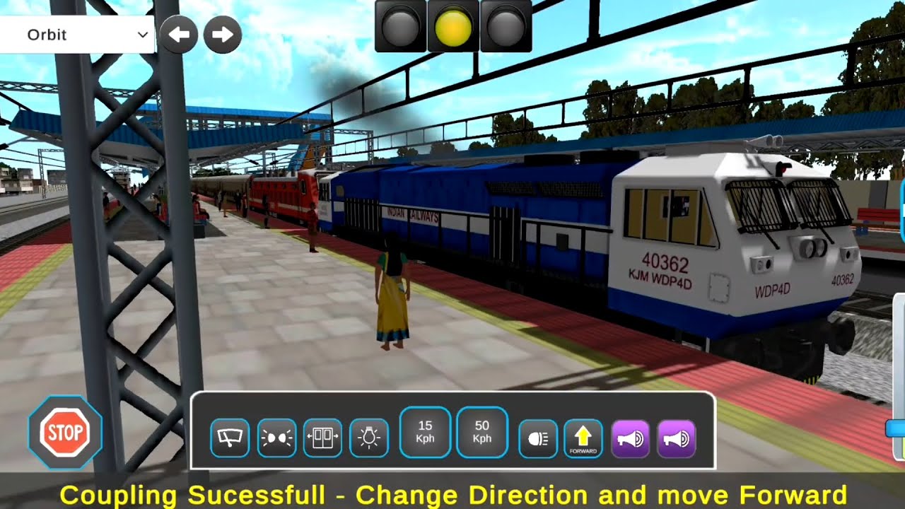 Locomotive Engine Failure | Coupling & Decoupling  | WDP4D On  Rescue Mode | Indian Railway 