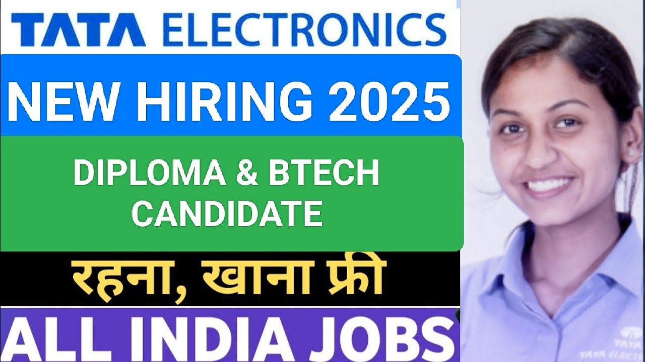 Tata Electronics Limited New Recruitment 2025 | Diploma/BTech || Apply Online ||Latest Jobs|Dhruv