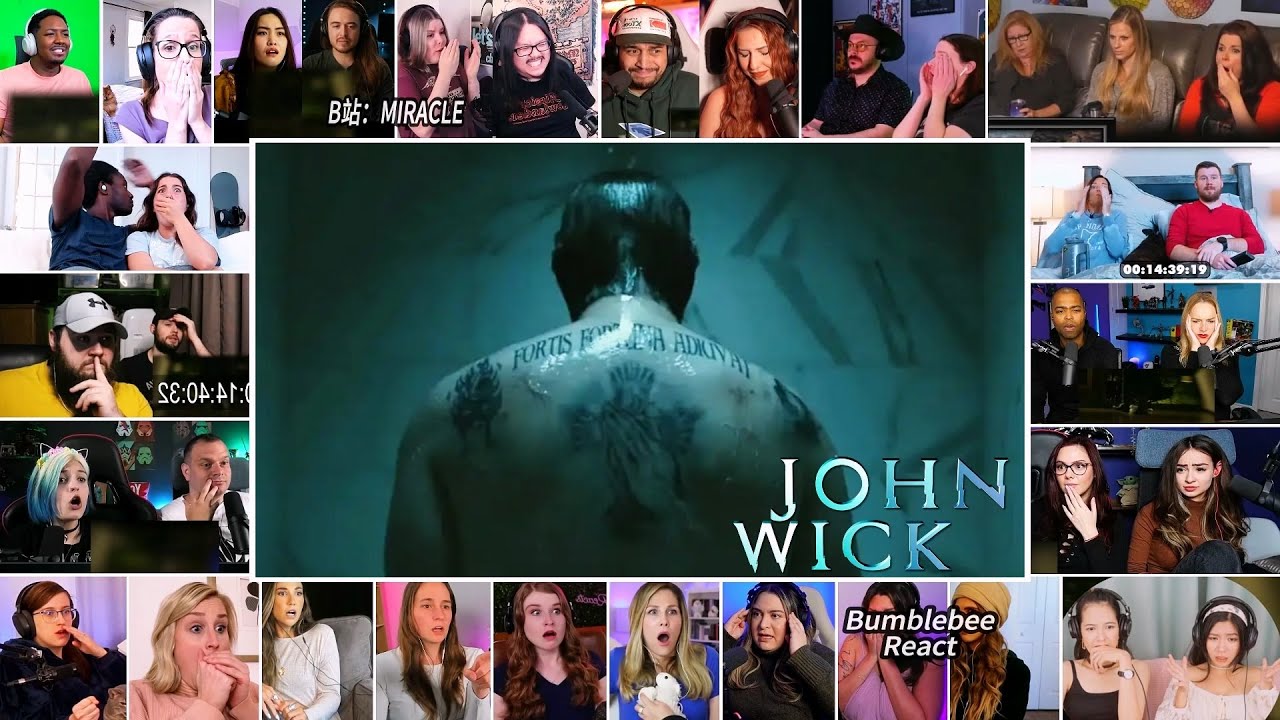 John Wick Full house Fight scene | John Wick (2014) reaction mashup