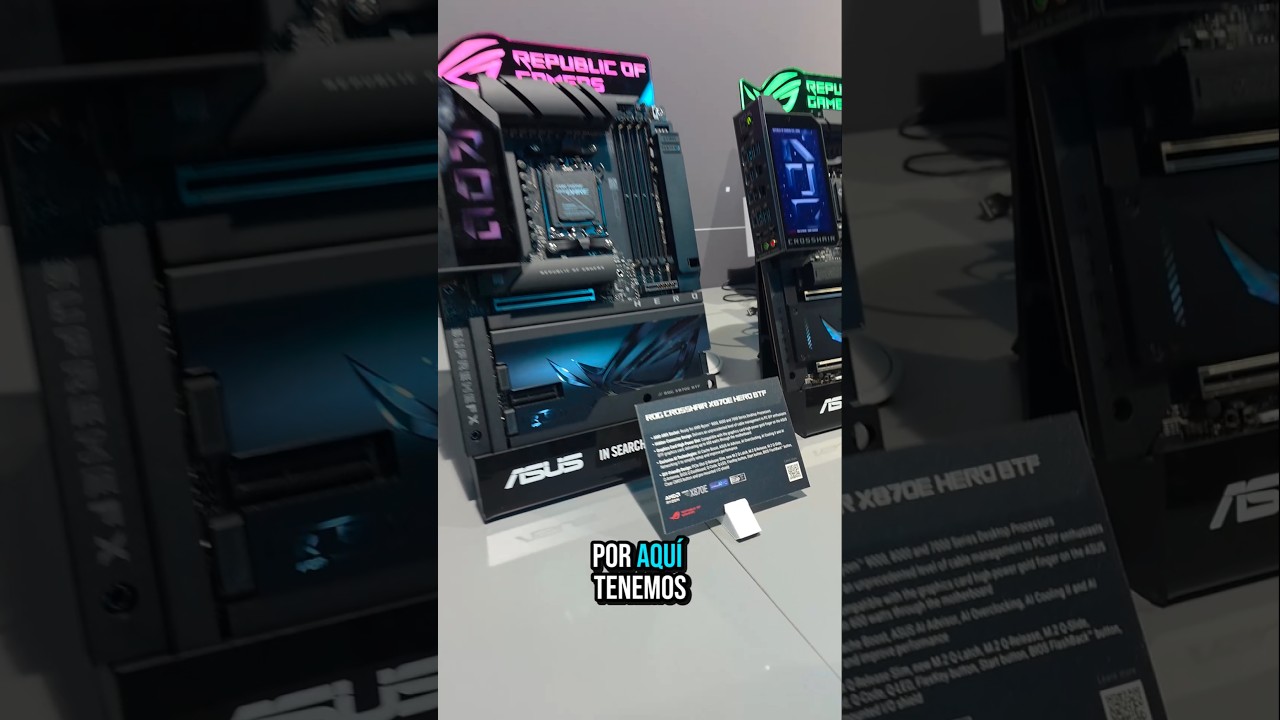 Nuevas BTF & E-ATX AM5 X870E Hero BTF & X870E Extreme #roggamescom2025 #unlocktheroglab #asuspcdiy