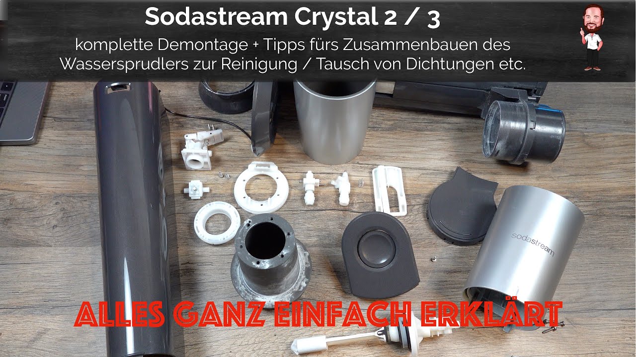 Sodastream Crystal 2 / 3 | Demontieren / Reparieren / Reinigen / Dichtung tauschen | Einfach erklärt