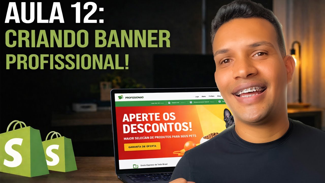 Criando Banner Profissional Para Sua Loja Online (Curso de Dropshipping Completo 2026)