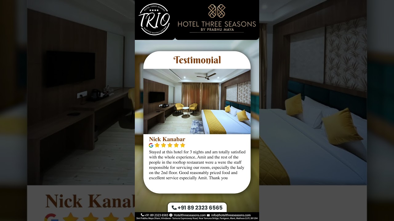 5-Star Experience at Hotel Three Seasons! ✨🌿